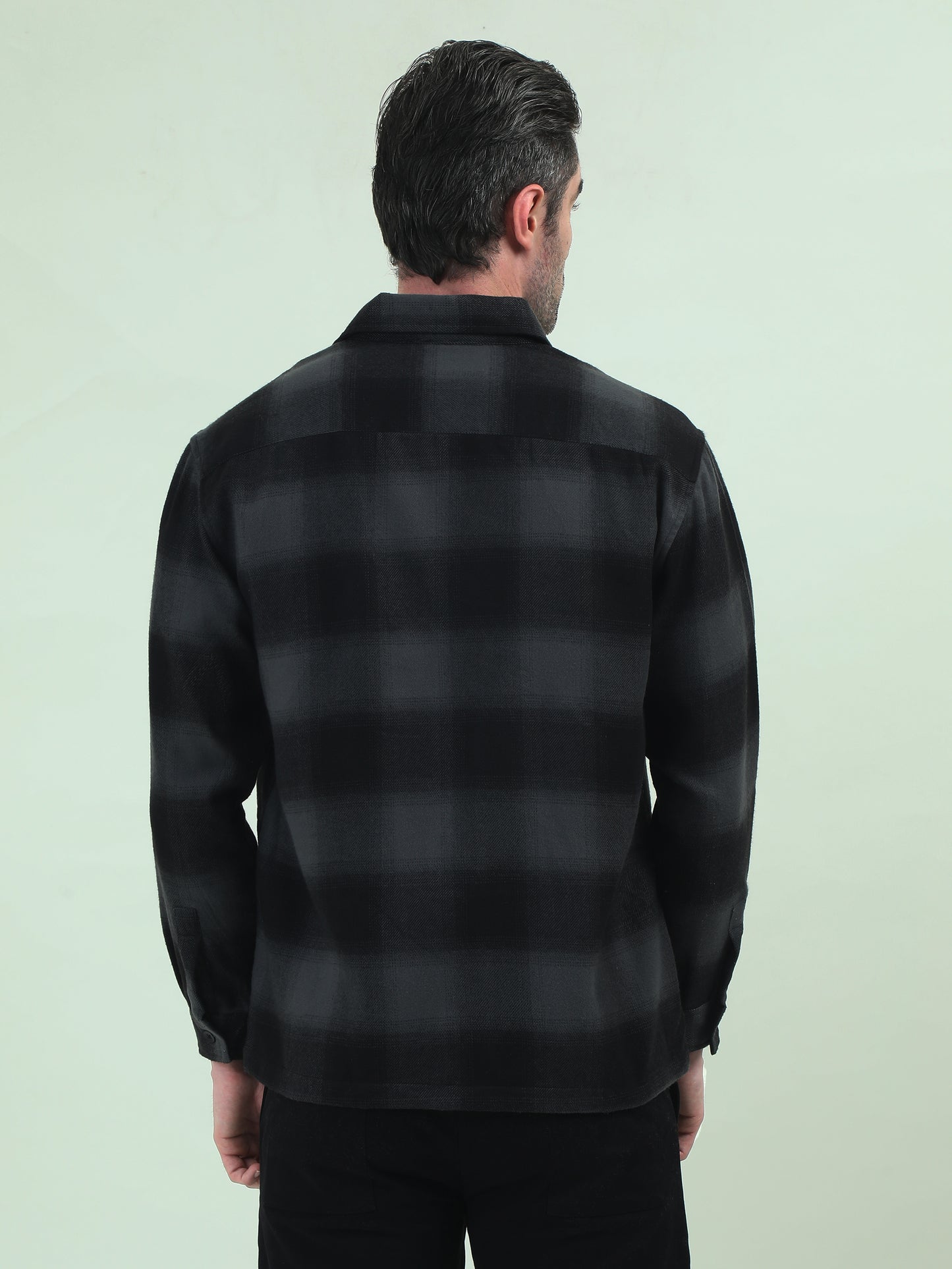 Grey-Black Tweed Jacket – Timeless Texture Meets Modern Edge - D&K LUXUR