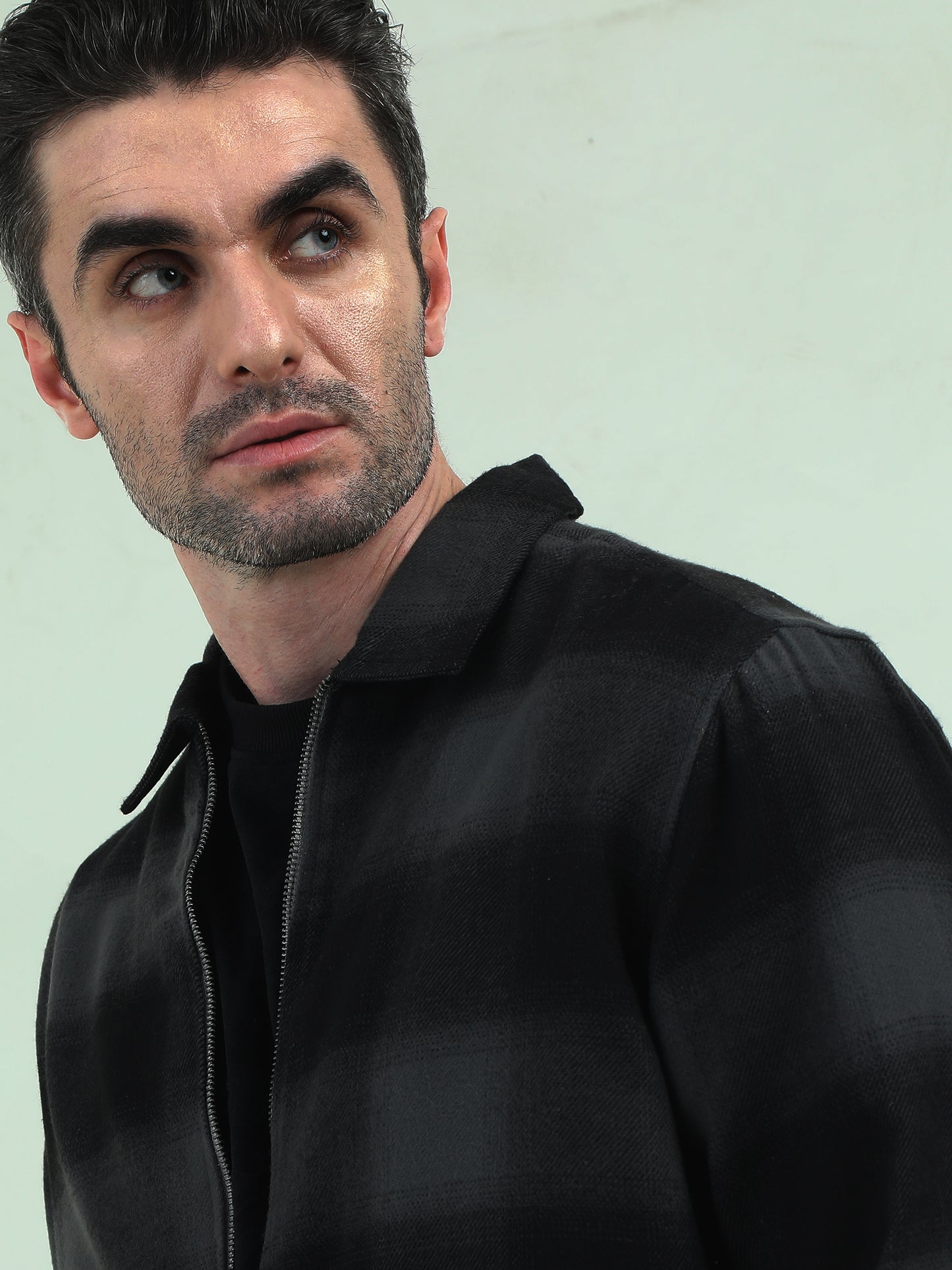 Grey-Black Tweed Jacket – Timeless Texture Meets Modern Edge - D&K LUXUR