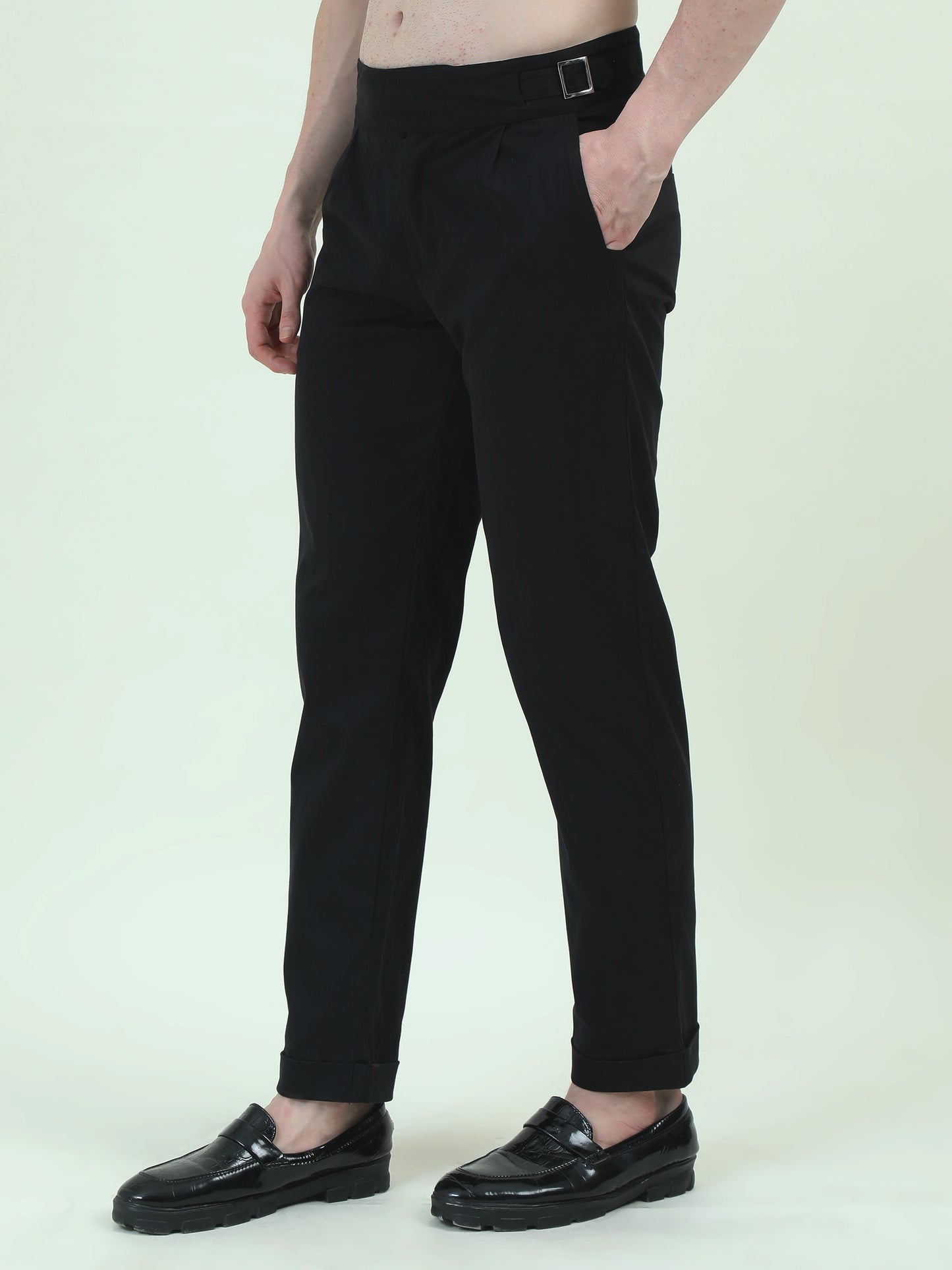 Black Gurkha Pants – Refined Elegance for Formal Wear - D&K LUXUR