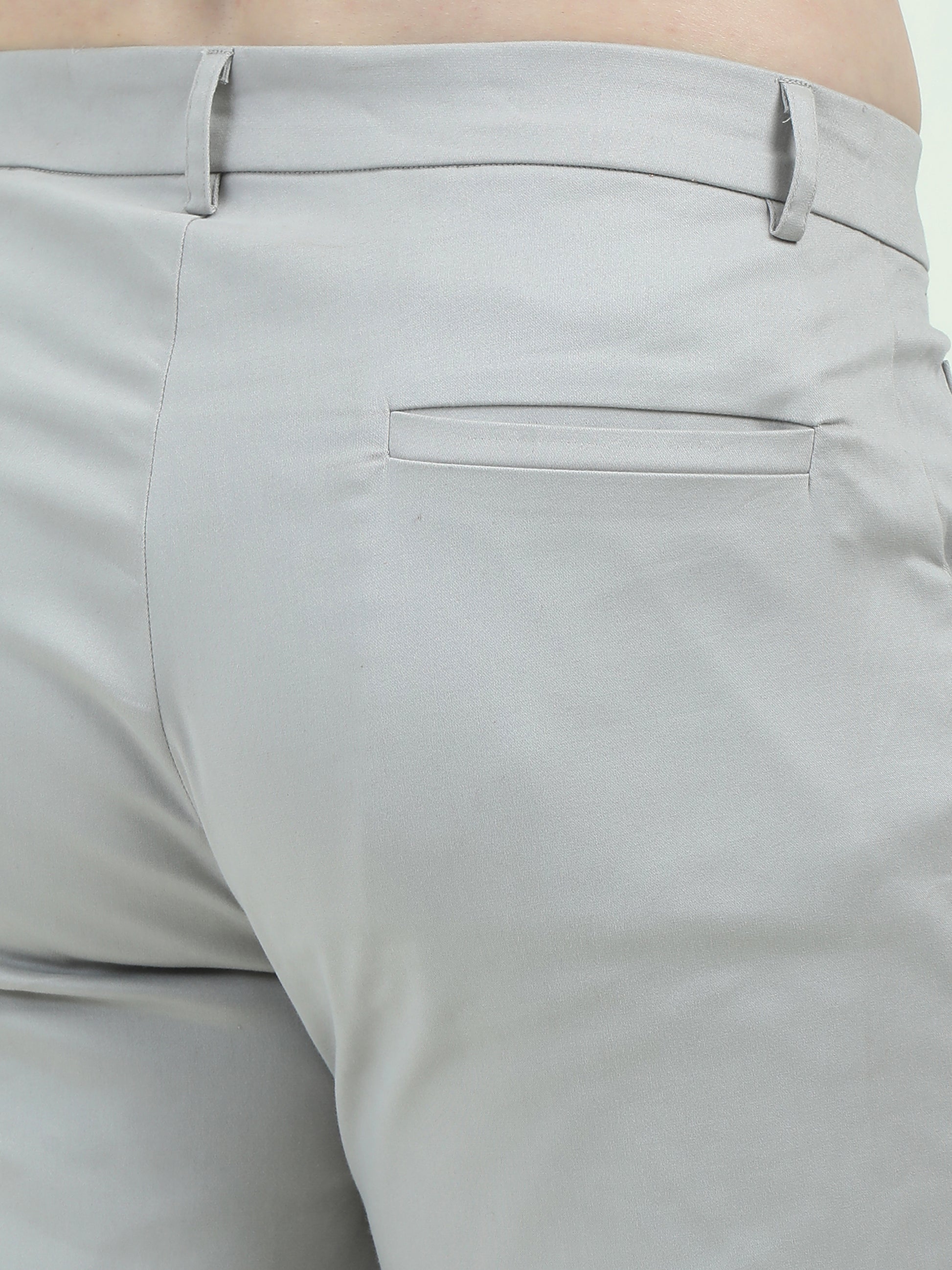 Slit Cut Grey Pants – Modern Elegance with a Sleek Edge - D&K LUXUR