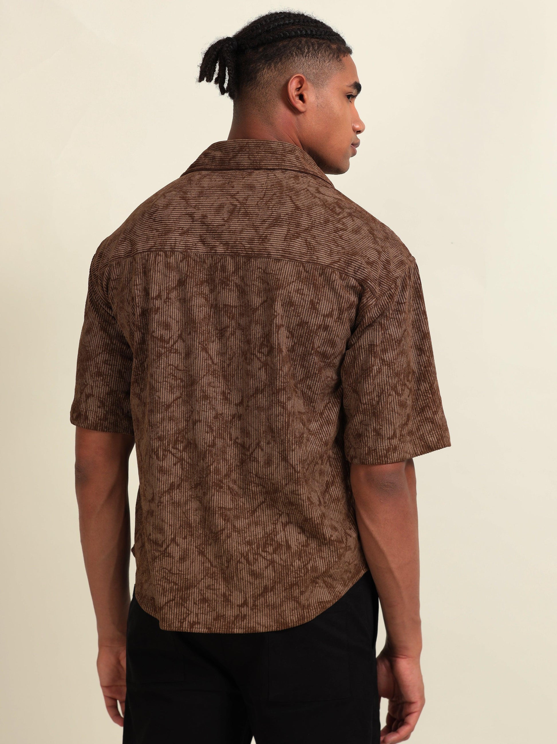 Brown Corduroy Shirt – Timeless Texture, Effortless Cool - D&K LUXUR