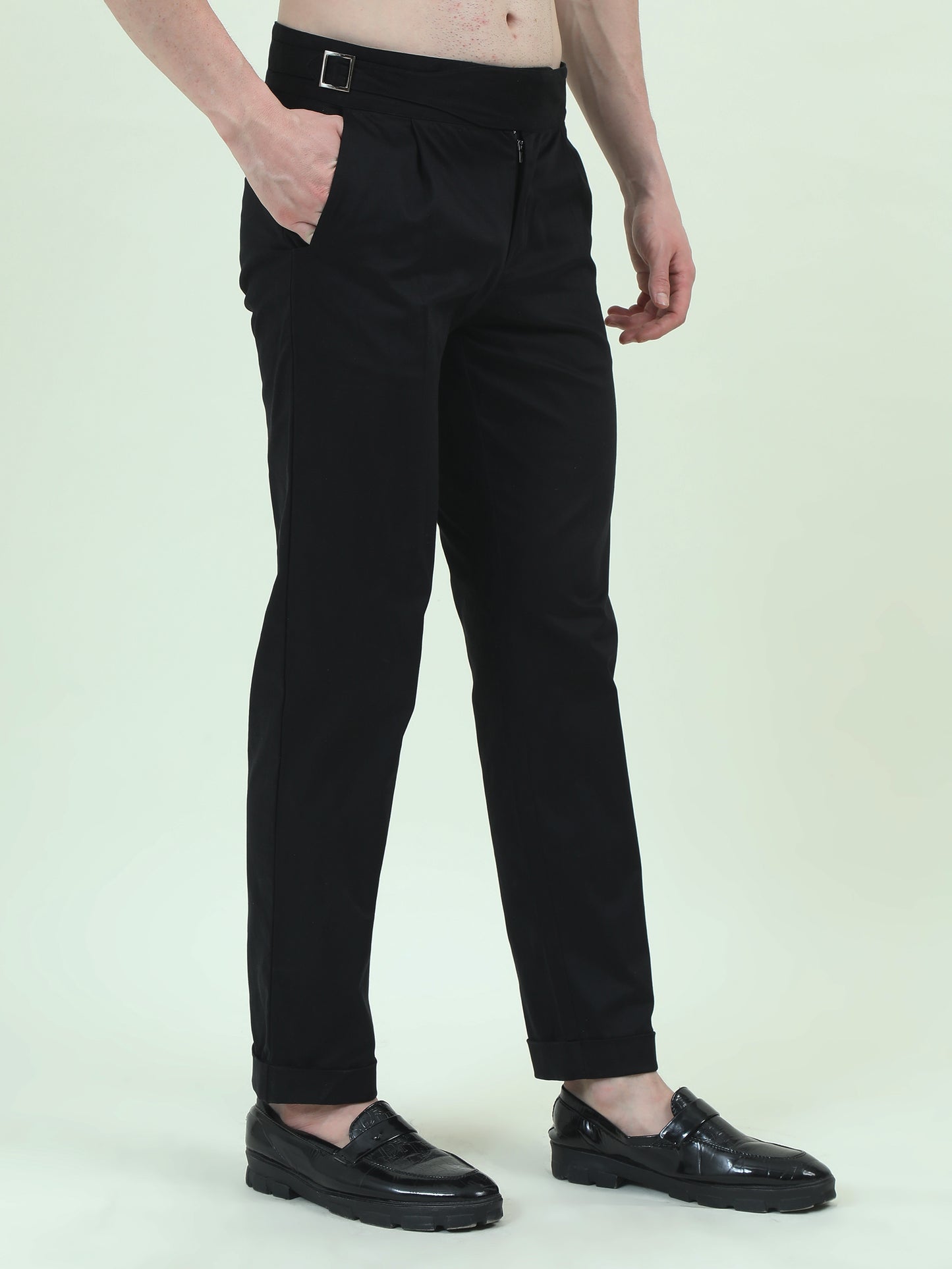 Black Gurkha Pants – Refined Elegance for Formal Wear - D&K LUXUR