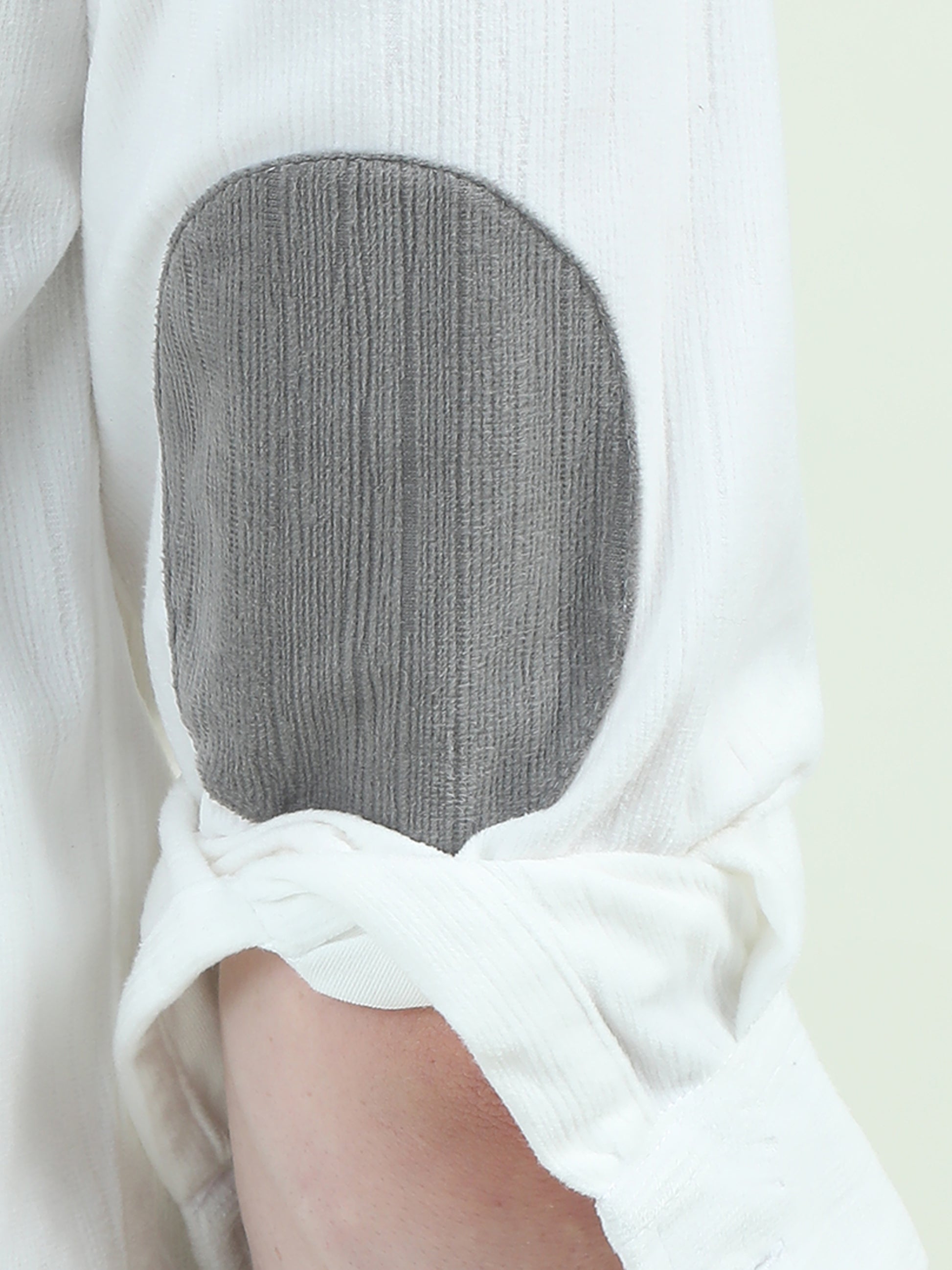 Textured Velvet Shirt with Patchwork – Luxe Comfort with a Modern Edge - D&K LUXUR